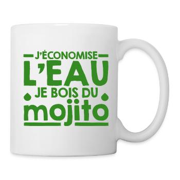 Mojito Humor-Phrase Mojito-Cocktail - Tasse - Weiß - Rechts