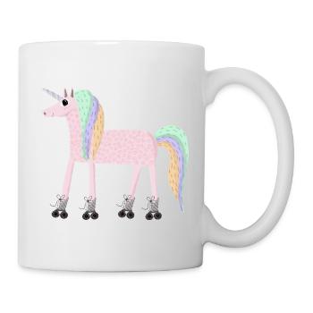 Unicorn_rollerSKate - Mug blanc - blanc - Droite