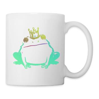 Frog King and Neon Crown - Mug - white - Right