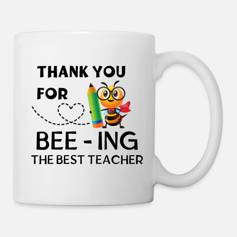 Merci d’être la meilleure enseignante - Mug blanc - blanc