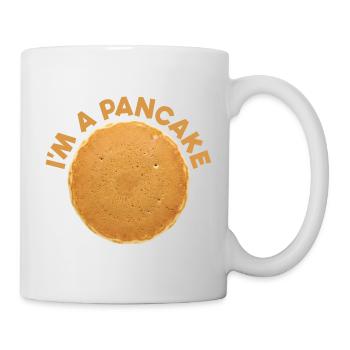 Je suis un déguisé de pancake Petit-déjeuner Halloween - Mug blanc - blanc - Droite