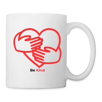 Hands in the heart Warmth - Mug - white - Right