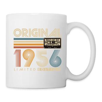 70e anniversaire 1956 Vintage Born Retro - Mug blanc - blanc - Droite