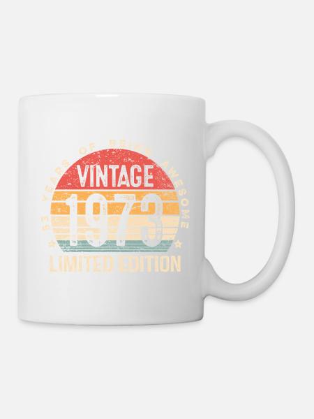 53 Year Old Vintage 1973 Limited Edition 53rd Bday - Mug - white