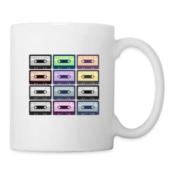 Retro Colored Cassettes - Mug - white - Right
