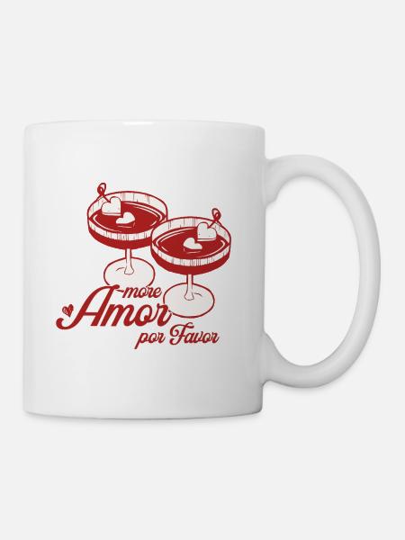 Glasliebe durch Gunst - Tasse - Weiß