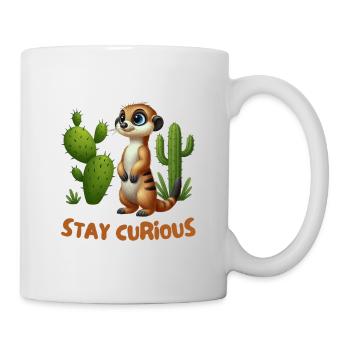 Little Meerkat in the Cactus Garden - Mug - white - Right