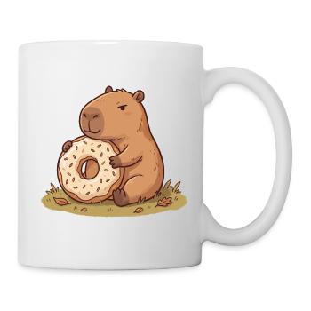 Capybara avec motif animal naturel calme - Mug blanc - blanc - Droite