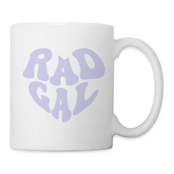 Rad Gal - Retro Heart (Custom Color) - Mug - white - Right