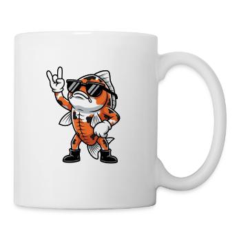 Musique Koi Rock Carp Grunge Cadeau - Mug blanc - blanc - Droite