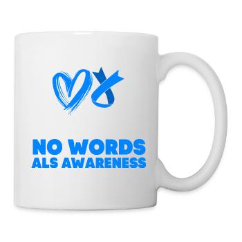 Maladie nerveuse SLA - Mug blanc - blanc - Droite