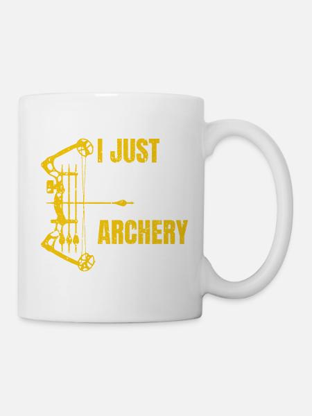 Bogenschießen - Tasse - Weiß
