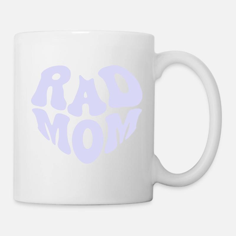 Rad Mother - Small Heart (Custom Color) - Mug - white