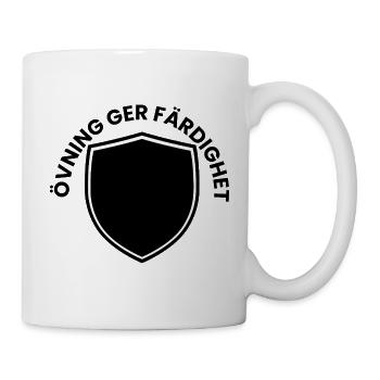 Practice makes perfect shield - Mug - white - Right