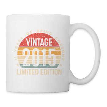 Édition limitée vintage 2015 11e anniversaire - Mug blanc - blanc - Droite