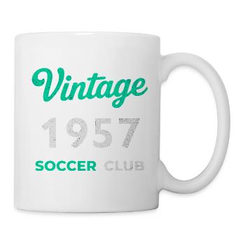 Vintage 1957 – Soccer Club Retro Birth Year - Mug - white - Right