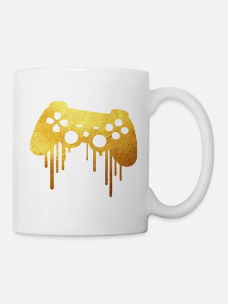 Gold player gamer - Tasse - Weiß
