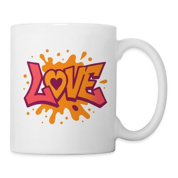 Amour - Cœur - Saint Valentin - Mariage - Love - Mug blanc - blanc - Droite