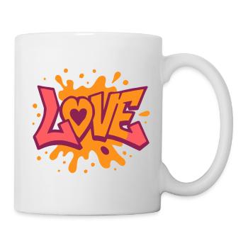 Amour - Cœur - Saint Valentin - Mariage - Mug blanc - blanc - Droite