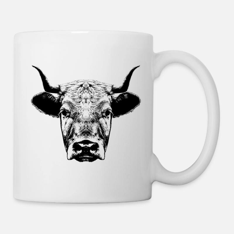 Cow / Head - Mug - white