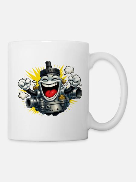 Carburetor moped fun - Mug - white