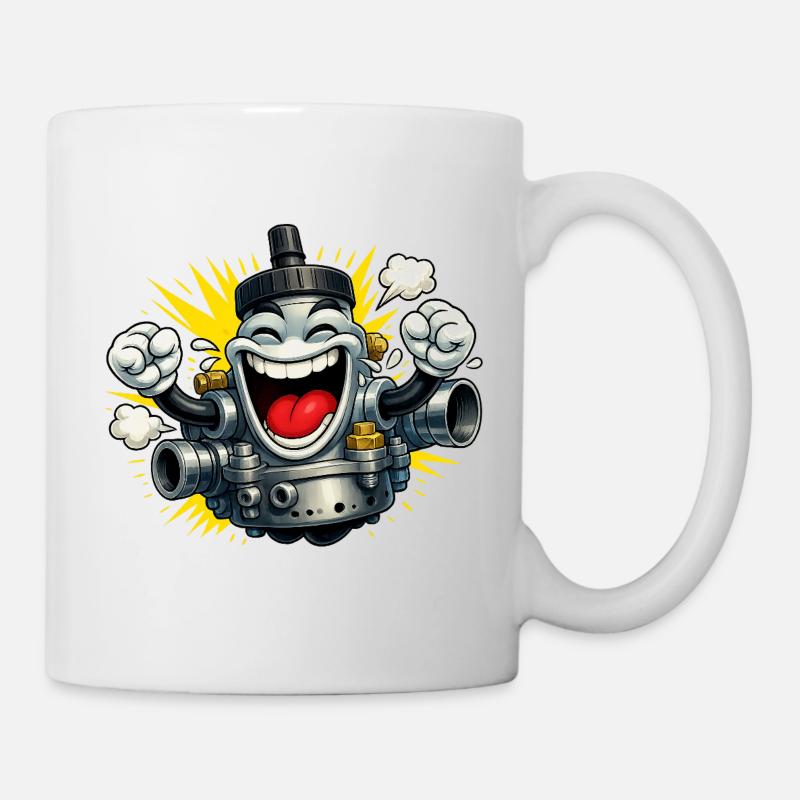Carburetor moped fun - Mug - white