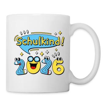 Schoolchild 2026 School Enrollment Back to School Comic - Mug - white - Right