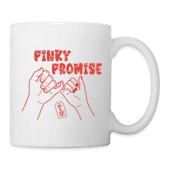 Pinky Promise – Chemise Déclaration d’Amour - Mug blanc - blanc - Droite