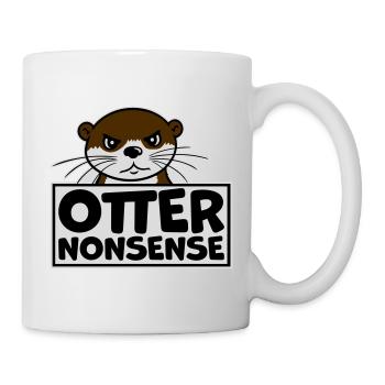 Otter Nonsense Lustig Wortspiel Otter Liebe Spruch - Tasse - Weiß - Rechts