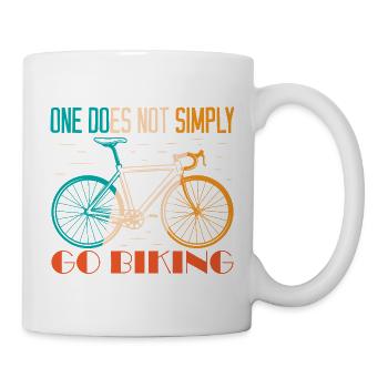 Fahradfahrer Spruch Radsport Fahrrad Radeln - Tasse - Weiß - Rechts