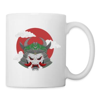 Oni x Samurai Grey Green - Mug - white - Right