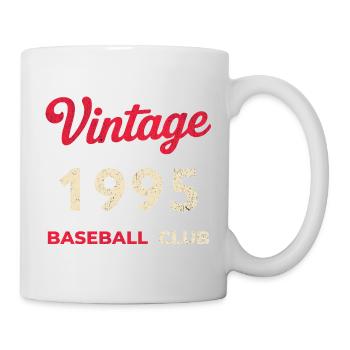Millésime 1995 – Année de naissance rétro du club de baseball - Mug blanc - blanc - Droite