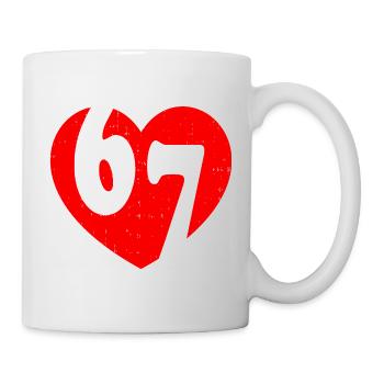 Six Seven 67 Meme Cool Valentine’s - Mug blanc - blanc - Droite