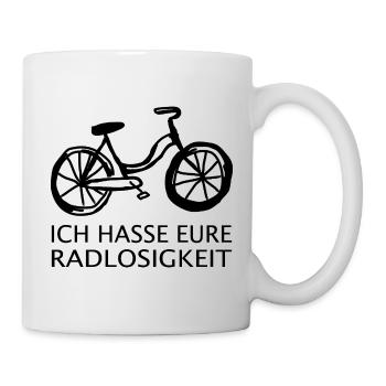 I hate your wheellessness - Mug - white - Right