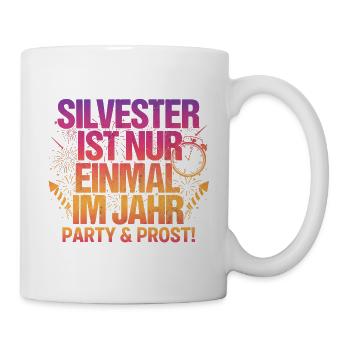 Silvester Party - Tasse - Weiß - Rechts