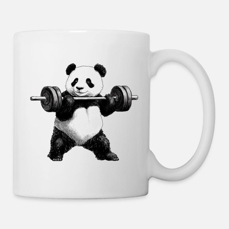 Fitness Pandas - Tasse - Weiß
