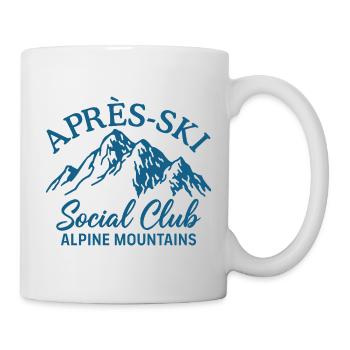 Après Ski Social Club Alpine Mountains Skiing - Mug - white - Right