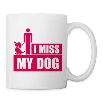 Mon chien Dog Amamant Dog Love Logo de blague - Mug blanc - blanc - Droite