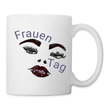 Women's Day Vampire Face - Mug - white - Right