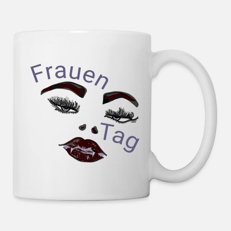 Frauen Tag Vampir Gesicht  - Tasse - Weiß