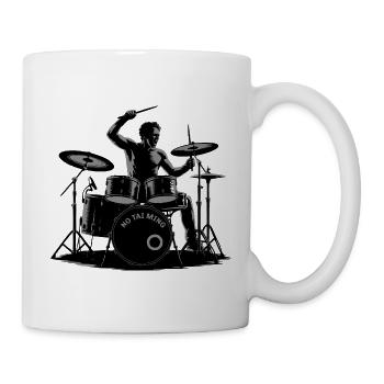 Drums - Schlagzeug No Tai Ming Wortspiel No Timing - Tasse - Weiß - Rechts