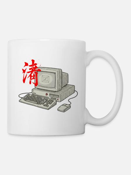 IT Technik Asiatisch - Tasse - Weiß