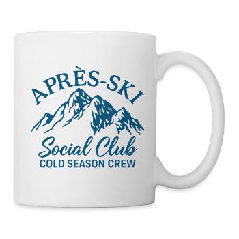 Après Ski Social Club Cold Season Crew Skiing - Mug - white - Right