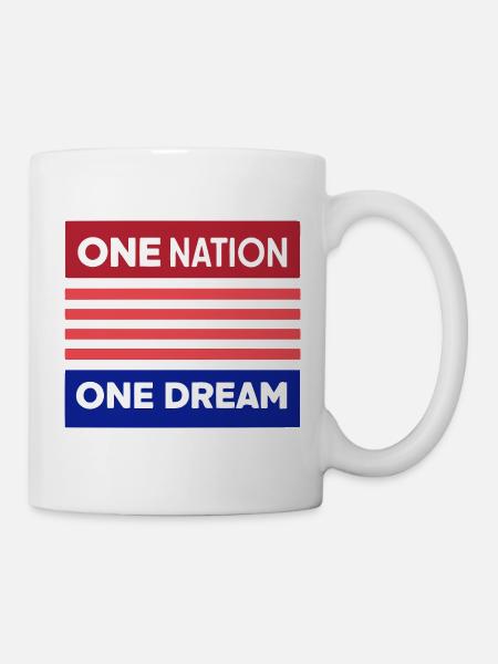 Eine Nation, ein Traum - Tasse - Weiß