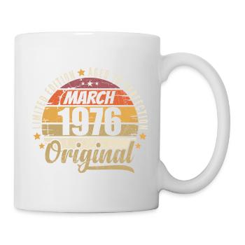 50. 50 Years Anniversary Limited Edition März 1976 - Tasse - Weiß - Rechts