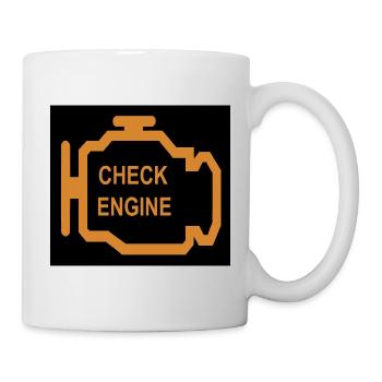 Check Engine Icon in Orange - Mug - white - Right
