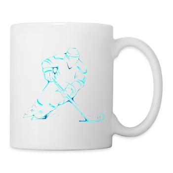 Eishockey Junge Spieler Geschenk - Tasse - Weiß - Rechts