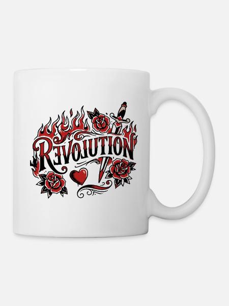 Diversity & Inclusion, Revolution Hoodie, Tasse - Tasse - Weiß