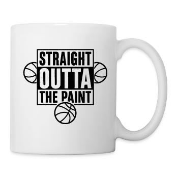 Straight Outta The Paint Basketball Sport  - Tasse - Weiß - Rechts
