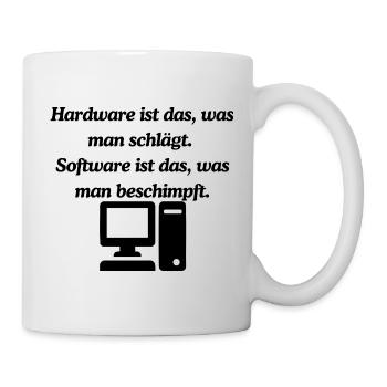 Lustiges IT Design - Tasse - Weiß - Rechts